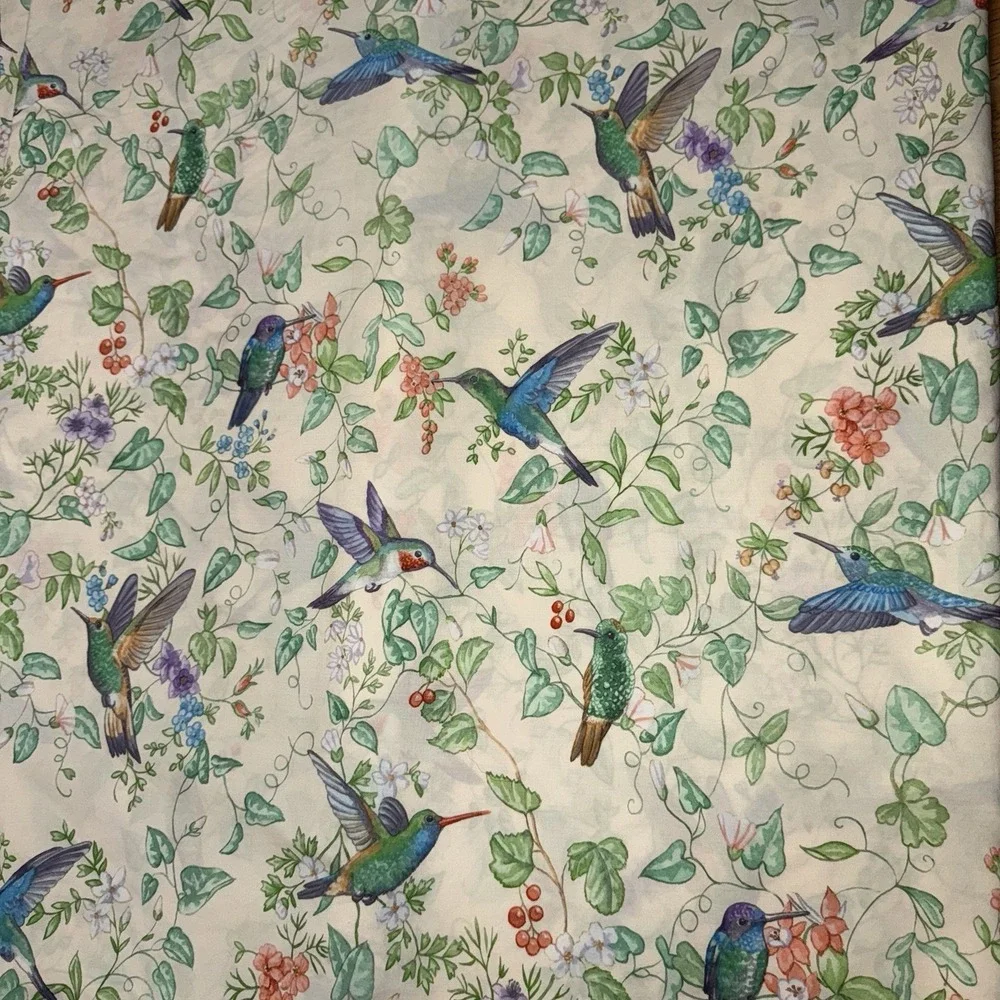 Cuddledown Hummingbird Duvet Cover King Keely Garden‎ EUC Floral RETIRED Birds